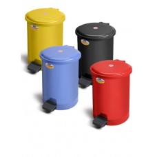 Plastik Pedallı Çöp Kovası Renkli 40 Litre